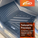 Custom-fit X-CAR 3D floor mat installed in the front footwell of a GWM Haval H6, H6 GT or H6 Hybrid 2021-onwards.