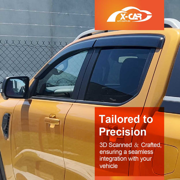WeatherShields for Ford NEXT-GEN Ranger Dual Cab MY22 2022-Onwards