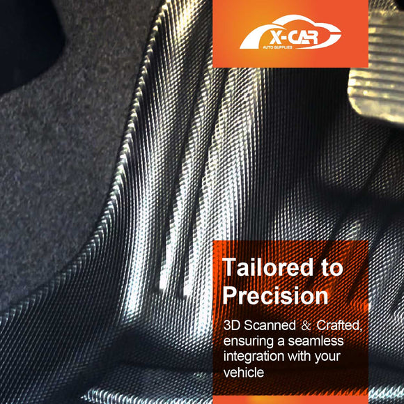 3D Floor Mats for Ford Next-Gen Ranger Dual Cab 2022-Onwards  All-Weather Liners