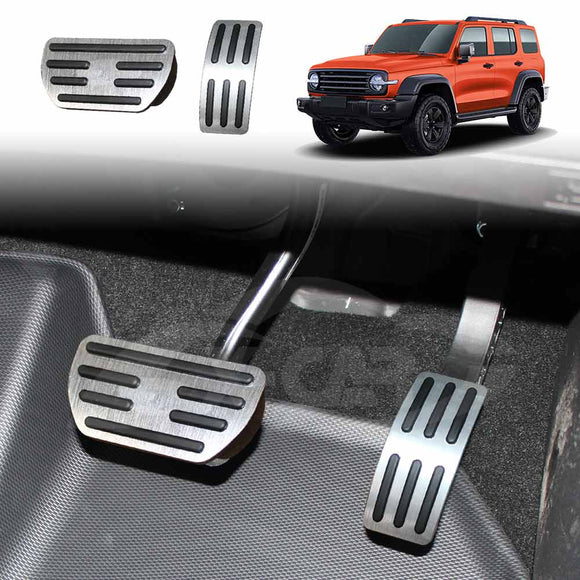 Pedals Cover for GWM Tank 300 2023-2025 Aluminum Anti-Slip Accelerator Brake Foot Pads