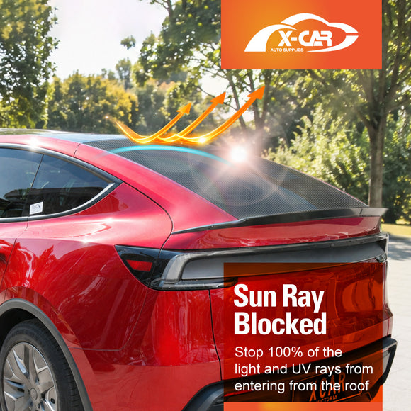 Rear Windscreen Roof Sunshades for Tesla Model Y L 6-Seat 2026-Onwards Sunroof Sun Blind