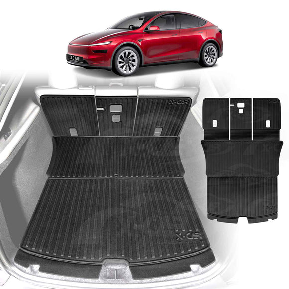 NEW Tesla Model Y Juniper Interior Liners Set 3D All-Weather Cargo Mats 2025-Onwards