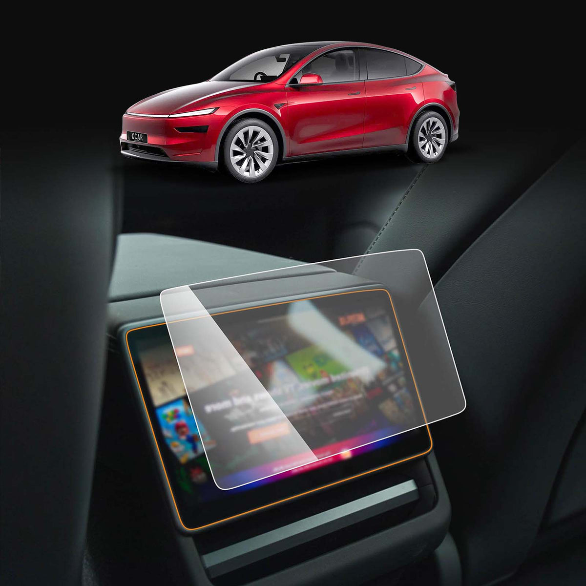 Tesla Model Y Juniper Screen Protector Touchscreen 9H Tempered Glass A ...