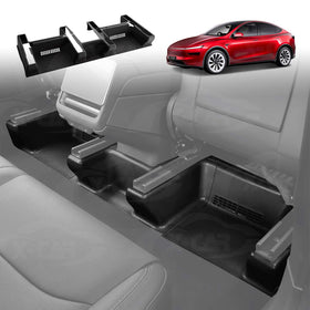 Car Under Seat Protector for Tesla Model Y Juniper 2025-Onwards Seat Rail Cover Anti Kick Guard Underseat Interior Accessories