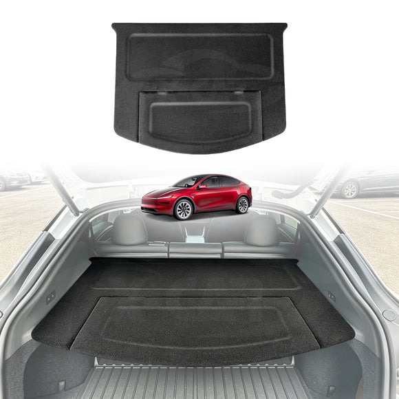 Car Trunk Shade for Tesla Model Y Juniper 2025-Onwards Cargo Security Shield Luggage Cover Board
