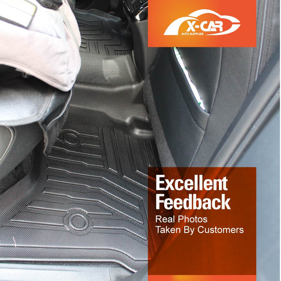 3D Floor Mats for Toyota NEW Hilux Dual Cab Auto 2026-Onwards All-Weather Car Liners