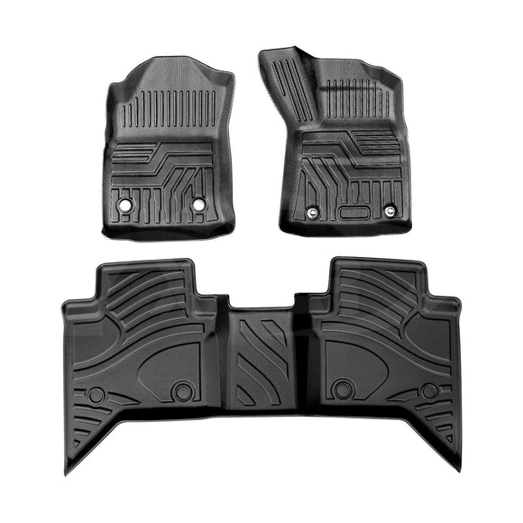 3D Floor Mats for Toyota NEW Hilux Dual Cab Auto 2026-Onwards All-Weather Car Liners
