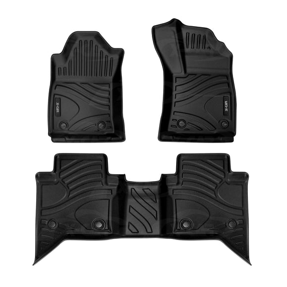 3D Floor Mats for Toyota Hilux Dual Cab Auto 2016-2025 All-Weather Car Liners