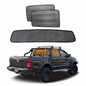 Window Sun Shades for Toyota Hilux Dual Cab 2005-2015