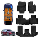 X-CAR 3D floor mats set for Toyota Kluger 2021-onwards, including front, rear and third row.