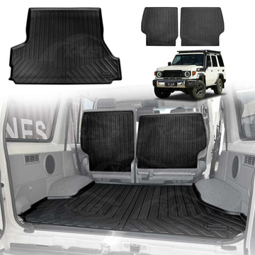 Boot Liner/Back Seat Protector for Toyota Landcruiser 70/76 Series 2023-Onwards Cargo Trunk Mat Luggage Tray