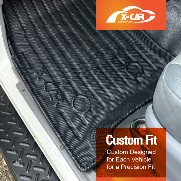 3D Front Floor Mats for Toyota Land Cruiser 78 Series Troopcarrier 2012-Onwards All-Weather Car Liners