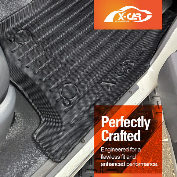 3D Front Floor Mats for Toyota Land Cruiser 78 Series Troopcarrier 2012-Onwards All-Weather Car Liners