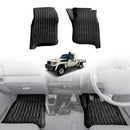 3D Front Floor Mats for Toyota Land Cruiser 79 Series Single Cab 2012-2016 All-Weather Car Liners-1