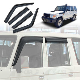 WeatherShields for Toyota LandCruiser 70/76/78/79 Series 2007-Onwards Car Weather Shields Wind Deflectors Sun Visors