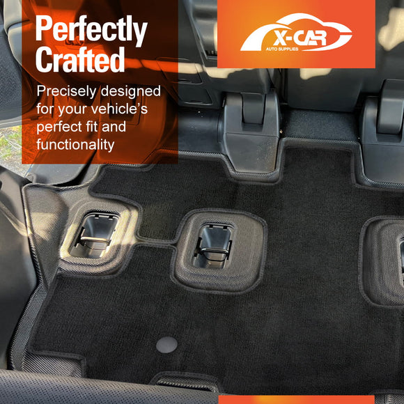 3D Floor Mats for Toyota Prado 250 Series 7-Seater 2024-Onwards All-Weather Car Liners