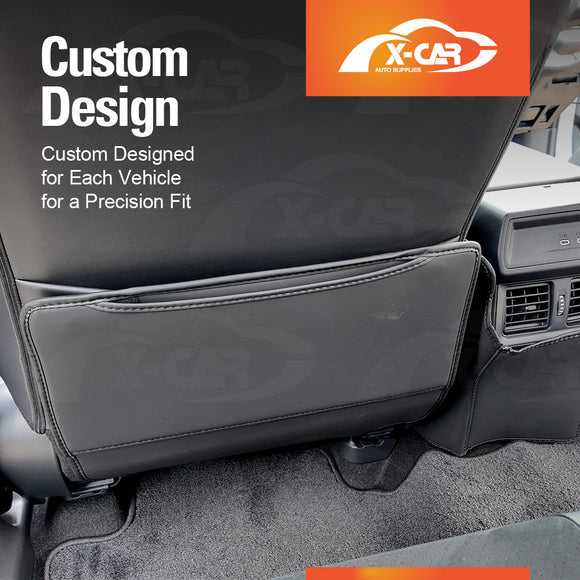 Car Front Seat Back Protectors for Toyota RAV4 6th Gen XA60 2026-Onwards Anti-Kick Mats PU Leather Cover Set of 2