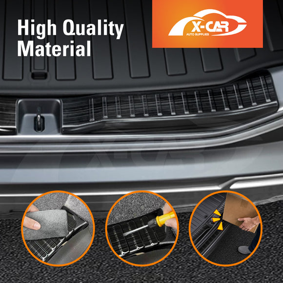 Rear Bumper Guard Trims for Toyota RAV4 6th Gen 2026-Onwards Black Boot Trunk Step Panel Protector Plate