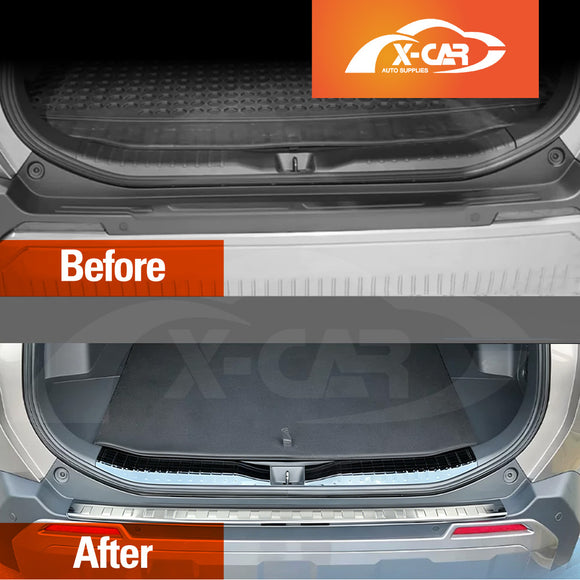 Rear Bumper Guard Trims for Toyota RAV4 6th Gen 2026-Onwards Black Boot Trunk Step Panel Protector Plate