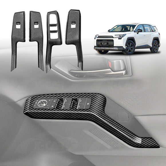 Power Window Control Switch Panel Trims for Toyota RAV4 6th Gen XA60 2026-Onwards