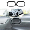 AC Vent Dashboard Frame Panel Trim for Toyota Yaris/Yaris Cross 2020-Onwards Carbon Fiber Style-2