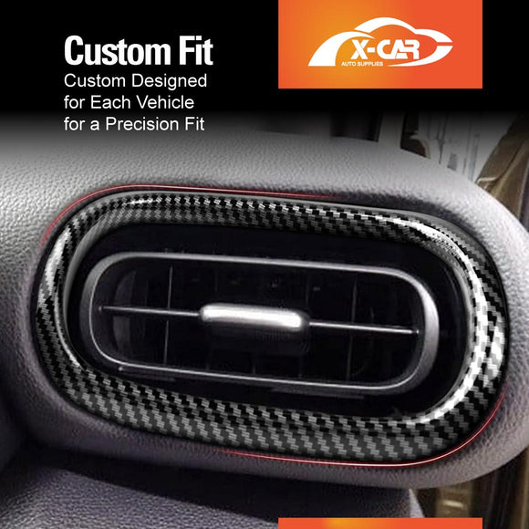 AC Vent Dashboard Frame Panel Trim for Toyota Yaris/Yaris Cross 2020-Onwards Carbon Fiber Style