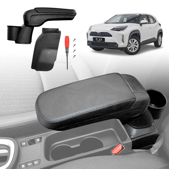 Central Armrest Storage Box with Cup Holder for Toyota Yaris Cross MXP 2020-Onwards Arm Rest Car Interior Accessories