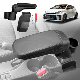 Central Armrest Storage Box with Cup Holder for Toyota Yaris GR 2021-2024 Arm Rest Car Interior Accessories