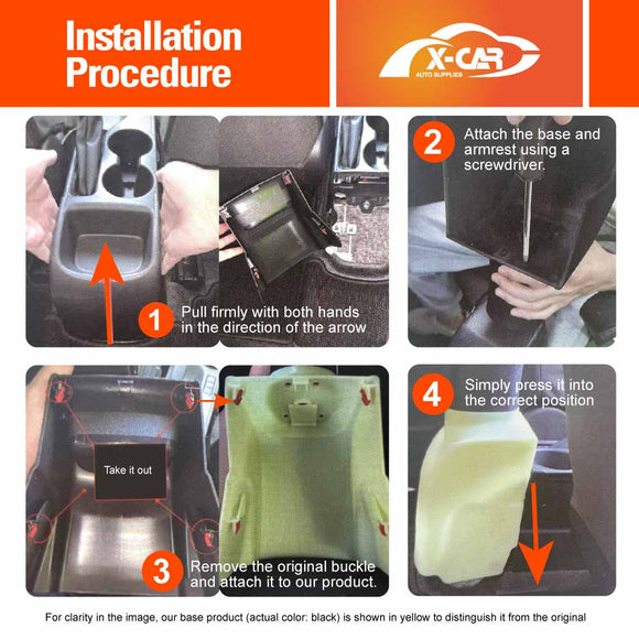 Central Armrest Storage Box with Cup Holder for Toyota Yaris GR 2021-2024 Arm Rest Car Interior Accessories