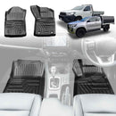 3D Front Floor Mats for Toyota Hilux Auto Single / Extra Cab 2016-2025 All-Weather Car Liners-1