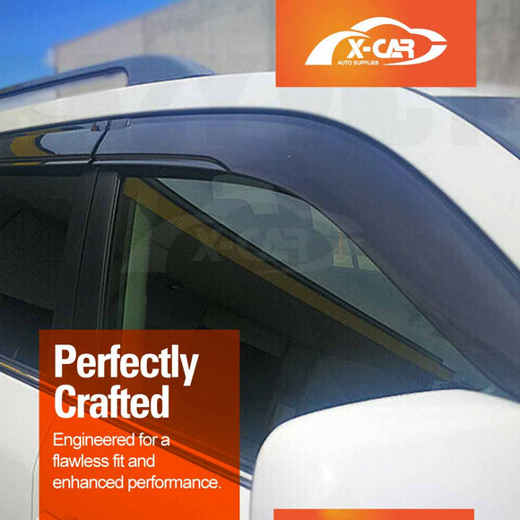 Weathershields for Toyota LandCruiser 200 Series 2007-2021 Car Weather Shields Wind Deflectors Sun Visors