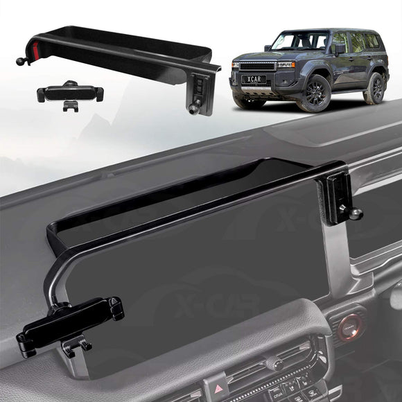 Phone Holder with Storage Tray for Toyota Prado 250 Series 2024-Onwards Organizer Accessories