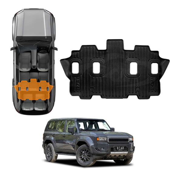 3D Floor Mats for Toyota Prado 250 Series 7-Seater 2024-Onwards All-Weather Car Liners