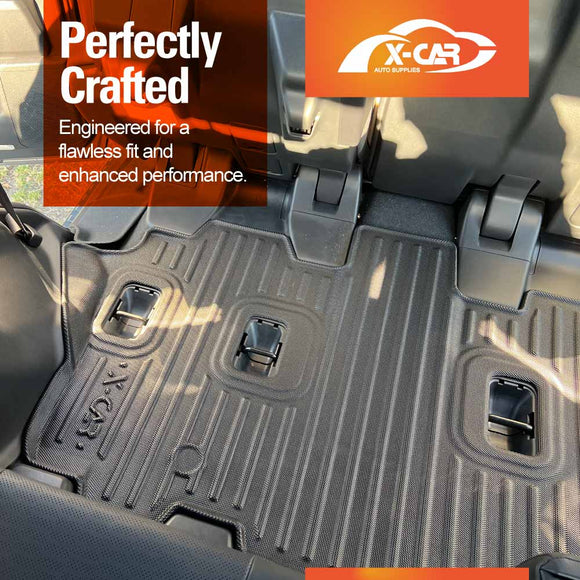 3D Floor Mats for Toyota Prado 250 Series 7-Seater 2024-Onwards All-Weather Car Liners