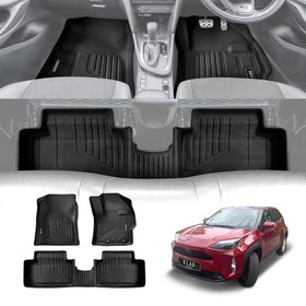 3D Floor Mats for Toyota Yaris Cross MXP Series 2020-Onwards All-Weather Car Liners