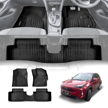 3D Floor Mats for Toyota Yaris Cross MXP Series 2020-Onwards All-Weather Car Liners
