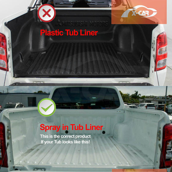 Tub Liner for Mitsubishi Triton MQ MR Dual Cab 2015-2024 Heavy Duty Cargo Trunk Mat