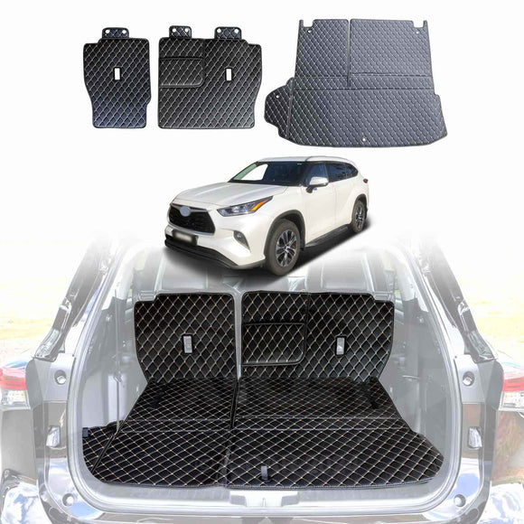 X-CAR Premium Boot Liner Set For Toyota Kluger 2021-Onwards PU Leather