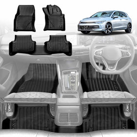 3D Floor Mats for Volkswagen Golf AUTO MK7 MK7.5 MK8 2013-Onwards All-Weather Car Liners