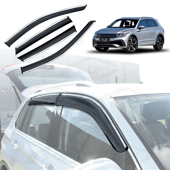 Weathershields for Volkswagen Tiguan 2016-2024 Car Weather Shields Wind Deflectors Sun Visors