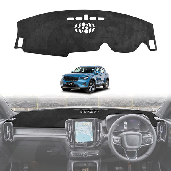 Dash Mat for Volvo XC40 2018-Onwards Non-HUD Non-Slip Microfiber Pad Cover Interior Accessories