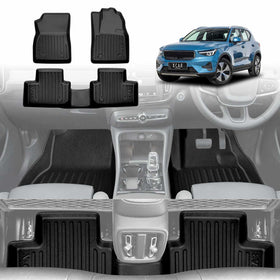 3D Floor Mats for Volvo XC40 2018-Onwards All-Weather Car Liners