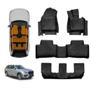 3D Floor Mats for Volvo XC90 2015-Onwards All-Weather Car Liners-1
