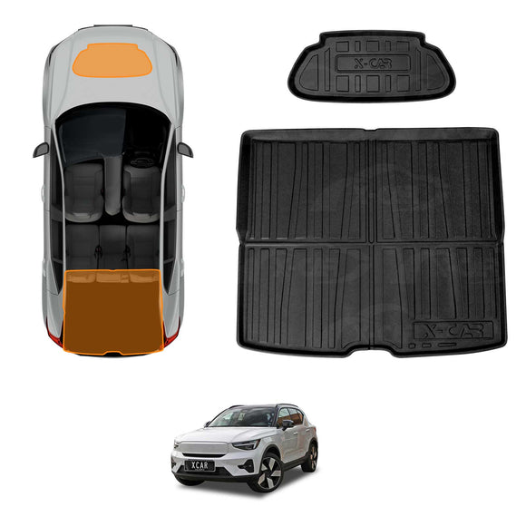 Boot Liner/ Back Seat Protector for Volvo C40 EX40 2022-Onwards All-Weather Cargo Mat