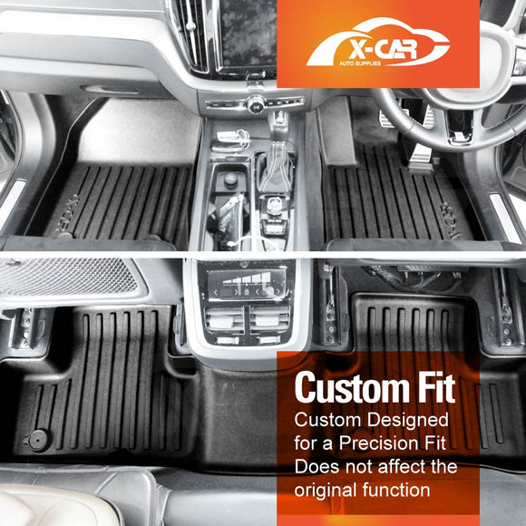 3D Floor Mats for Volvo XC60 2017-Onwards All-Weather Floor Liners