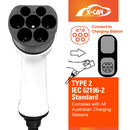 Type 2 Charging Cable 5M 32A for Mazda CX60 70 80 90 PHEV MX30 EV-4