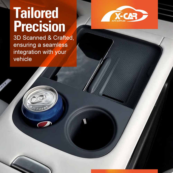 Centre Console Organizer Tray for Xpeng G6 2024-Onwards Armrest Storage Box Cup Holder