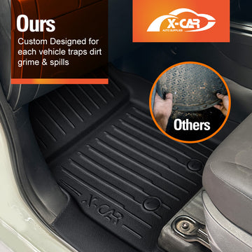 3D Floor Mats for ISUZU D-MAX DMAX Single Cab 2020-Onwards All-Weather Car Liners - 0