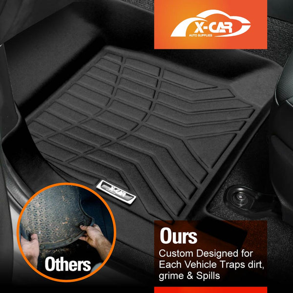 3D All-Weather Floor Mats for ISUZU D-MAX DMAX Dual Cab 2020-2024