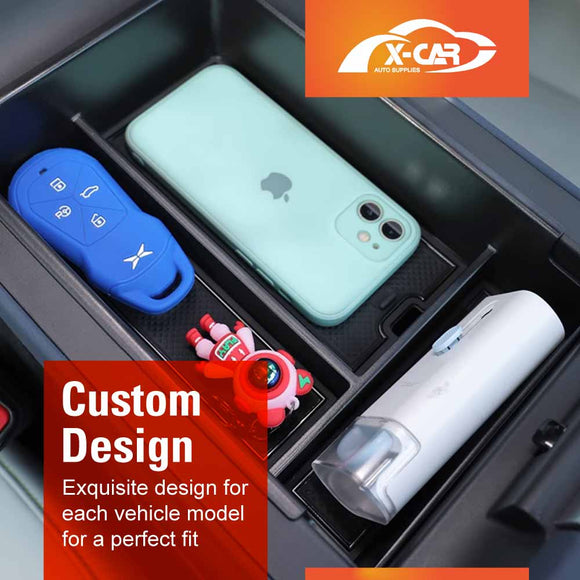 Centre Console Organizer Tray for Xpeng G6 2024-Onwards Armrest Storage Box Cup Holder